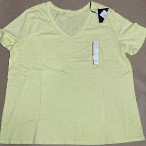 Yellow plus size Ava& Viv t shirt